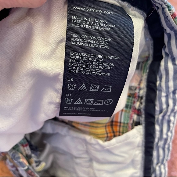 Tommy Hilfiger Men's Patchwork
Madras Plaid Shorts Multicolor Size 40 - Picture 8 of 9